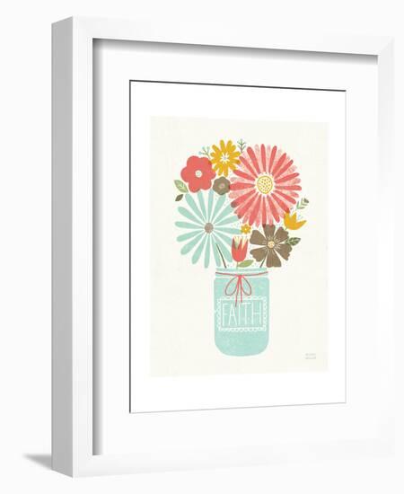 Jar of Sunshine IV Coral Faith-Michael Mullan-Framed Art Print