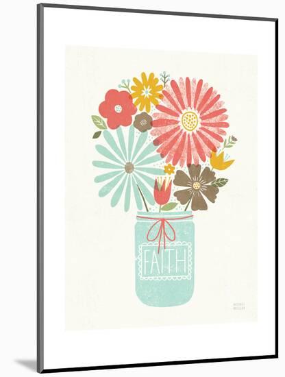Jar of Sunshine IV Coral Faith-Michael Mullan-Mounted Art Print