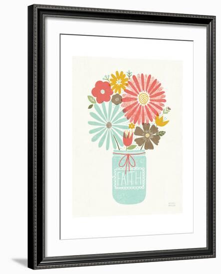 Jar of Sunshine IV Coral Faith-Michael Mullan-Framed Art Print