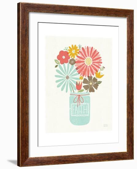 Jar of Sunshine IV Coral Faith-Michael Mullan-Framed Art Print