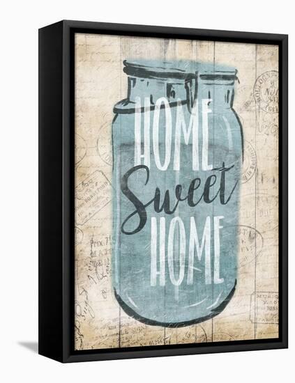 Jar Sweet Home-Jace Grey-Framed Stretched Canvas