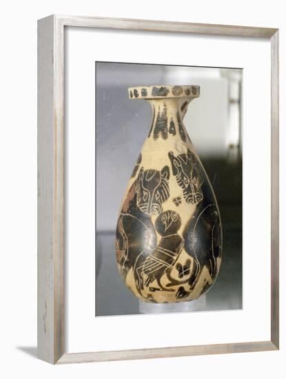 Jar with design of Owl and Panthers, Corinthian Style, 7th century BC-Unknown-Framed Giclee Print