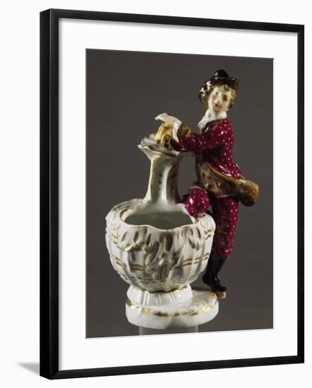 Jar with Male Figure, Circa 1750-null-Framed Giclee Print