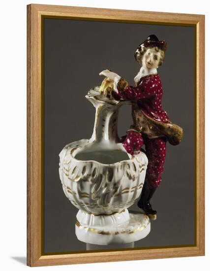 Jar with Male Figure, Circa 1750-null-Framed Premier Image Canvas