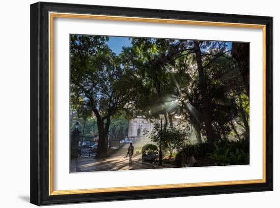 Jardim de Estrela, Lisbon, Portugal-Mark A Johnson-Framed Photographic Print