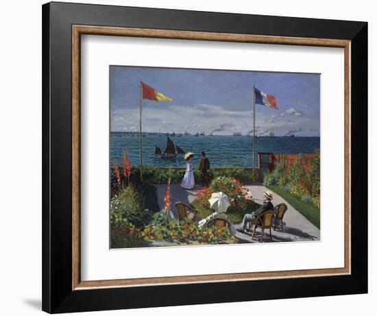 Jardin a? Sainte-Adresse, 1866/1867-Claude Monet-Framed Art Print