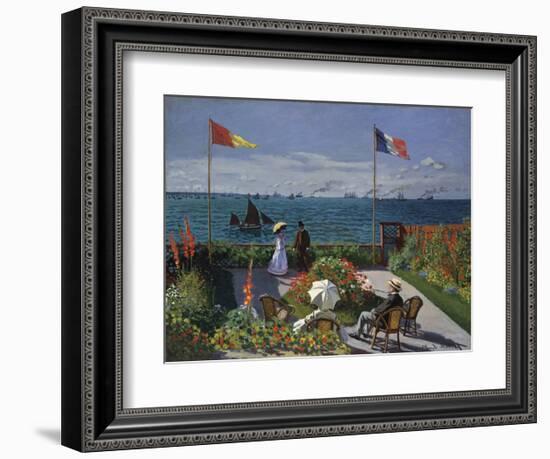 Jardin a? Sainte-Adresse, 1866/1867-Claude Monet-Framed Art Print