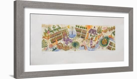 Jardin D'Ombre Et De Lumière-Françoise Deberdt-Framed Limited Edition