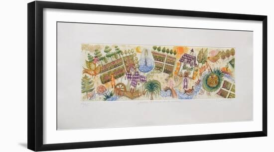 Jardin D'Ombre Et De Lumière-Françoise Deberdt-Framed Limited Edition