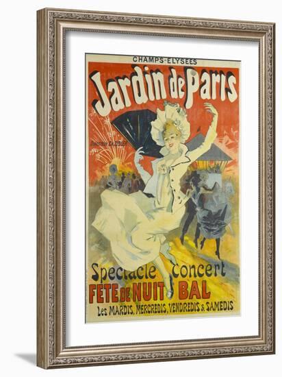 Jardin De Paris-Jules Chéret-Framed Giclee Print