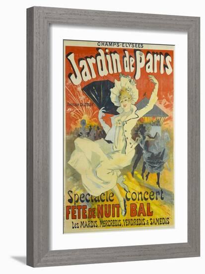 Jardin De Paris-Jules Chéret-Framed Giclee Print