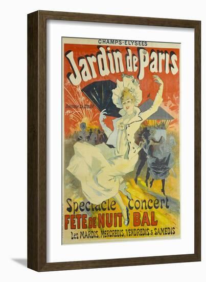 Jardin De Paris-Jules Chéret-Framed Giclee Print