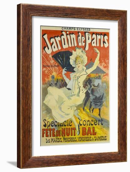 Jardin De Paris-Jules Chéret-Framed Giclee Print