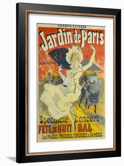 Jardin De Paris-Jules Chéret-Framed Giclee Print