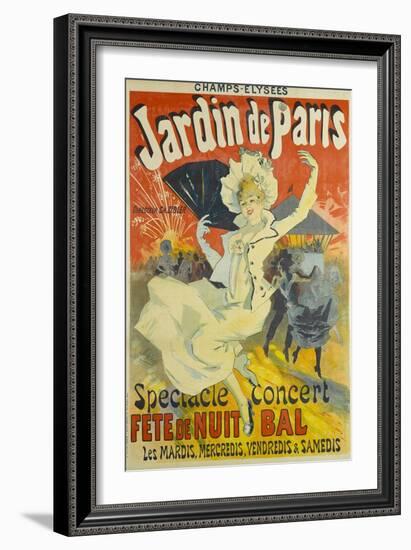 Jardin De Paris-Jules Chéret-Framed Giclee Print