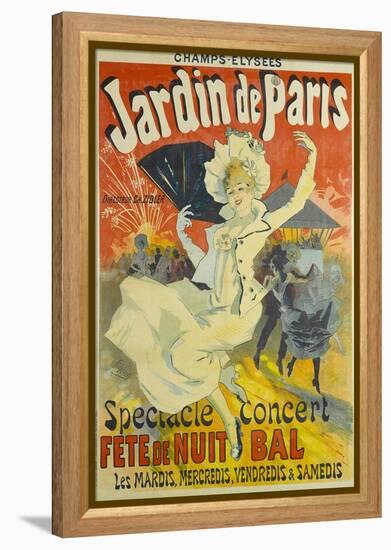 Jardin De Paris-Jules Chéret-Framed Premier Image Canvas
