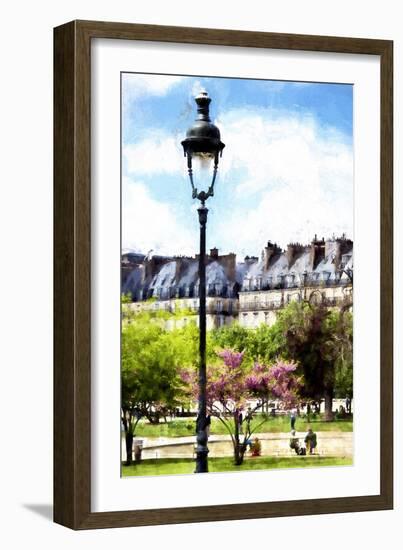 Jardin des Tuileries in Paris-Philippe Hugonnard-Framed Giclee Print