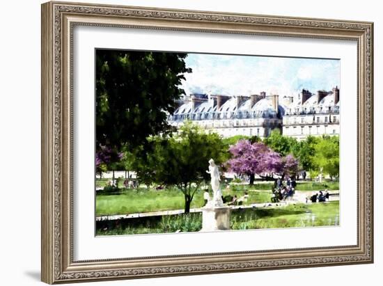 Jardin des Tuileries Paris-Philippe Hugonnard-Framed Giclee Print