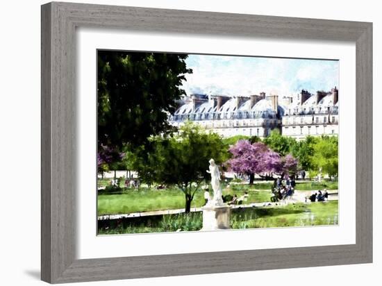 Jardin des Tuileries Paris-Philippe Hugonnard-Framed Giclee Print