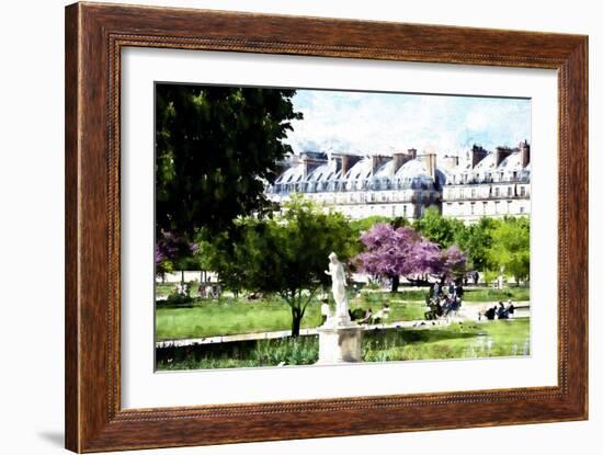 Jardin des Tuileries Paris-Philippe Hugonnard-Framed Giclee Print