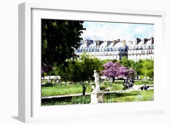 Jardin des Tuileries Paris-Philippe Hugonnard-Framed Giclee Print