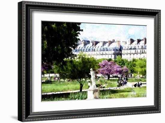 Jardin des Tuileries Paris-Philippe Hugonnard-Framed Giclee Print