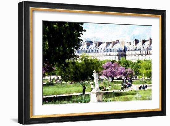 Jardin des Tuileries Paris-Philippe Hugonnard-Framed Giclee Print