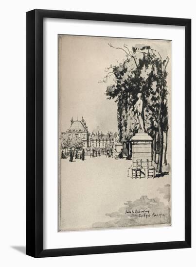 Jardin Du Luxembourg, 1915-Eugene Bejot-Framed Giclee Print