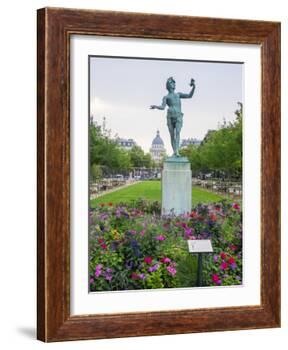 Jardin Du Luxembourg and statue-Sylvia Gulin-Framed Photographic Print