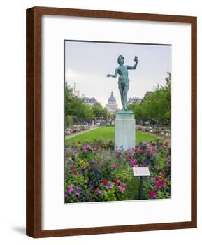 Jardin Du Luxembourg and statue-Sylvia Gulin-Framed Photographic Print