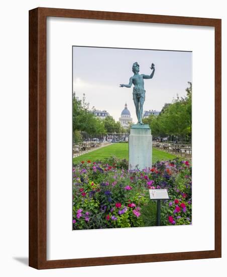 Jardin Du Luxembourg and statue-Sylvia Gulin-Framed Photographic Print