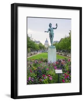 Jardin Du Luxembourg and statue-Sylvia Gulin-Framed Photographic Print