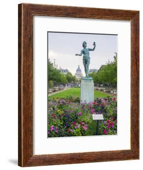 Jardin Du Luxembourg and statue-Sylvia Gulin-Framed Photographic Print