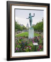 Jardin Du Luxembourg and statue-Sylvia Gulin-Framed Photographic Print