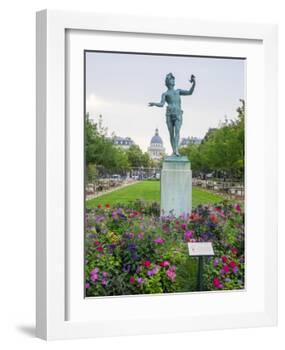 Jardin Du Luxembourg and statue-Sylvia Gulin-Framed Photographic Print