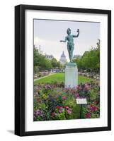 Jardin Du Luxembourg and statue-Sylvia Gulin-Framed Photographic Print