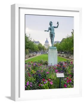 Jardin Du Luxembourg and statue-Sylvia Gulin-Framed Photographic Print
