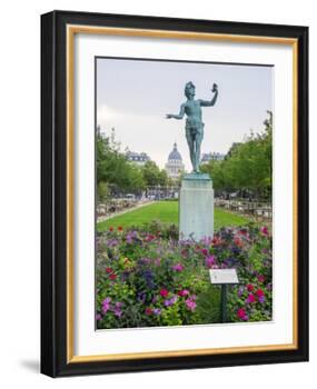 Jardin Du Luxembourg and statue-Sylvia Gulin-Framed Photographic Print