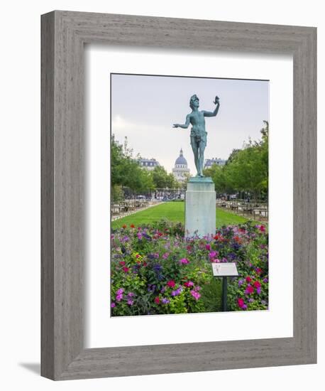 Jardin Du Luxembourg and statue-Sylvia Gulin-Framed Photographic Print