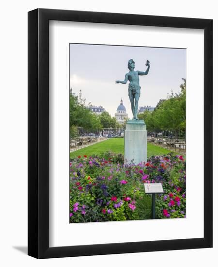 Jardin Du Luxembourg and statue-Sylvia Gulin-Framed Photographic Print