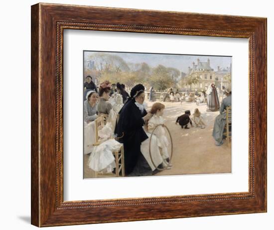 Jardin du Luxembourg (The Luxembourg Gardens), Paris. 1887-Albert Edelfelt-Framed Giclee Print