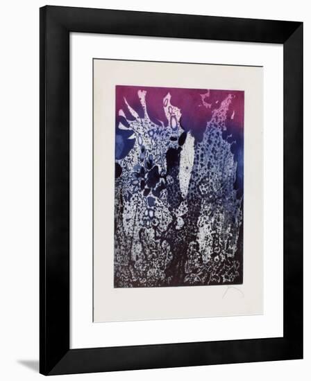 Jardin la nuit-Mario Prassinos-Framed Limited Edition