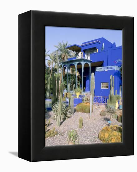 Jardin Majorelle, Marrakech (Marrakesh), Morocco, North Africa, Africa-Bruno Morandi-Framed Premier Image Canvas