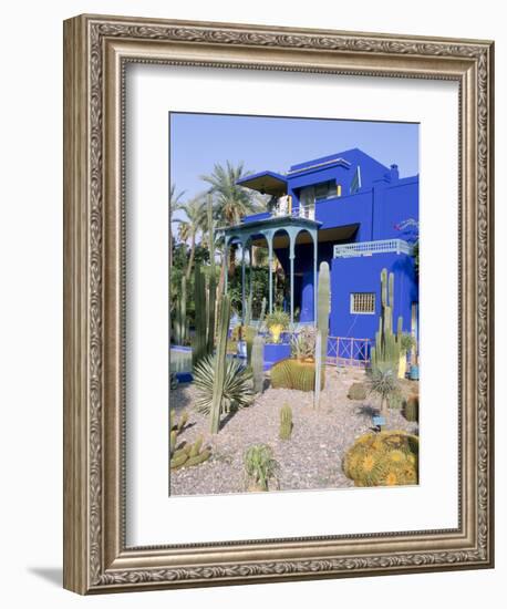 Jardin Majorelle, Marrakech (Marrakesh), Morocco, North Africa, Africa-Bruno Morandi-Framed Photographic Print