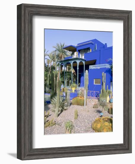 Jardin Majorelle, Marrakech (Marrakesh), Morocco, North Africa, Africa-Bruno Morandi-Framed Photographic Print