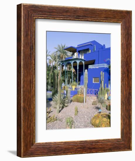 Jardin Majorelle, Marrakech (Marrakesh), Morocco, North Africa, Africa-Bruno Morandi-Framed Photographic Print