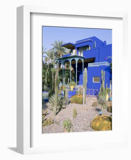 Jardin Majorelle, Marrakech (Marrakesh), Morocco, North Africa, Africa-Bruno Morandi-Framed Photographic Print