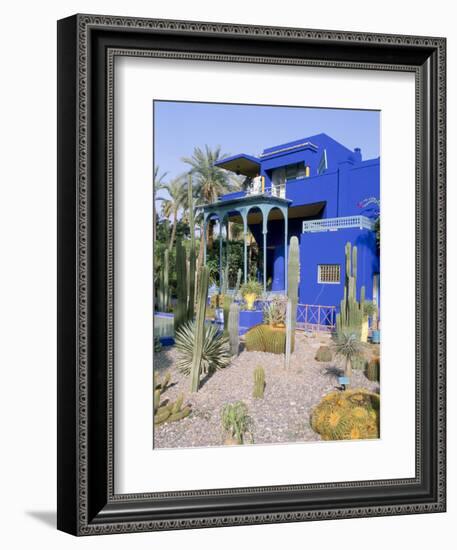 Jardin Majorelle, Marrakech (Marrakesh), Morocco, North Africa, Africa-Bruno Morandi-Framed Photographic Print