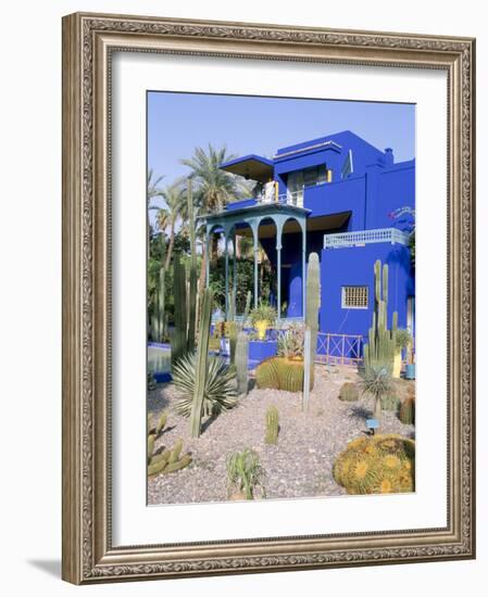 Jardin Majorelle, Marrakech (Marrakesh), Morocco, North Africa, Africa-Bruno Morandi-Framed Photographic Print