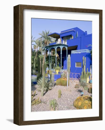 Jardin Majorelle, Marrakech (Marrakesh), Morocco, North Africa, Africa-Bruno Morandi-Framed Photographic Print